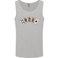 Spade Flush Poker Mens Vest Tank Top Sports Grey