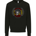 Spain Bodybuilding Flag Gym Training Spanish Kids Sweatshirt Jumper Black