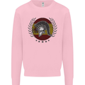 Spain Bodybuilding Flag Gym Training Spanish Kids Sweatshirt Jumper Light Pink