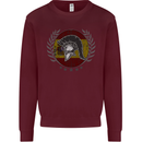 Spain Bodybuilding Flag Gym Training Spanish Kids Sweatshirt Jumper Maroon