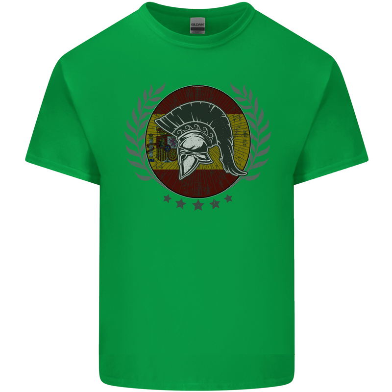 Spain Bodybuilding Flag Gym Training Spanish Kids T-Shirt Childrens Irish Green