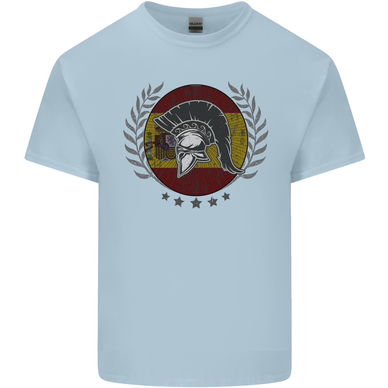 Spain Bodybuilding Flag Gym Training Spanish Kids T-Shirt Childrens Light Blue
