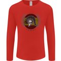 Spain Bodybuilding Flag Gym Training Spanish Mens Long Sleeve T-Shirt Red