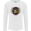 Spain Bodybuilding Flag Gym Training Spanish Mens Long Sleeve T-Shirt White