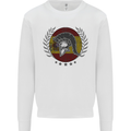 Spain Bodybuilding Flag Gym Training Spanish Mens Sweatshirt Jumper White