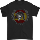 Spain Bodybuilding Flag Gym Training Spanish Mens T-Shirt 100% Cotton Black