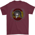 Spain Bodybuilding Flag Gym Training Spanish Mens T-Shirt 100% Cotton Maroon