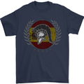Spain Bodybuilding Flag Gym Training Spanish Mens T-Shirt 100% Cotton Navy Blue