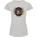 Spain Bodybuilding Flag Gym Training Spanish Womens Petite Cut T-Shirt Sports Grey