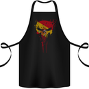 Spain Skull Gym Training Bodybuilding Cotton Apron 100% Organic Black