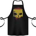 Spain Skull Spanish Gym Flag Biker Cotton Apron 100% Organic Black
