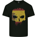 Spain Skull Spanish Gym Flag Biker Kids T-Shirt Childrens Black
