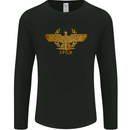 Sparta Eagle Gym Bodybuilding Training Mens Long Sleeve T-Shirt Black