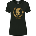 Sparta Helmet Gym Bodybuilding Training Weights Womens Wider Cut T-Shirt Black