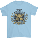 Sparta Honor Above all Else Gym Bodybuilding Mens T-Shirt 100% Cotton Light Blue