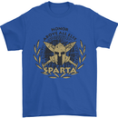 Sparta Honor Above all Else Gym Bodybuilding Mens T-Shirt 100% Cotton Royal Blue