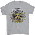 Sparta Honor Above all Else Gym Bodybuilding Mens T-Shirt 100% Cotton Sports Grey