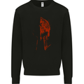 Spartan Helmet Gym MMA Bodybuilding Mens Sweatshirt Jumper Black