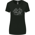 Spartan vs Pirate Warrior Gym MMA Roman Womens Wider Cut T-Shirt Black