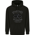 Spartans Warrior Legendary Gladiator Mens 80% Cotton Hoodie Black