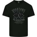 Spartans Warrior Legendary Gladiator Mens Cotton T-Shirt Tee Top Black