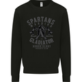 Spartans Warrior Legendary Gladiator Mens Sweatshirt Jumper Black