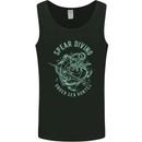 Spear Diving Under Sea Hunter Scuba Diver Mens Vest Tank Top Black