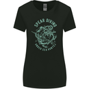Spear Diving Under Sea Hunter Scuba Diver Womens Wider Cut T-Shirt Black