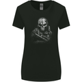 Special Forces Skull Soldier Army Gaming Gamer Womens Wider Cut T-Shirt Black