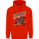 Speedrace Motorcycle Side Car Motorbike Childrens Kids Hoodie Bright Red