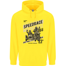 Speedrace Motorcycle Side Car Motorbike Childrens Kids Hoodie Yellow