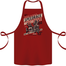 Speedrace Motorcycle Side Car Motorbike Cotton Apron 100% Organic Maroon