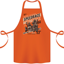Speedrace Motorcycle Side Car Motorbike Cotton Apron 100% Organic Orange