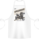 Speedrace Motorcycle Side Car Motorbike Cotton Apron 100% Organic White