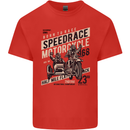 Speedrace Motorcycle Side Car Motorbike Kids T-Shirt Childrens Red