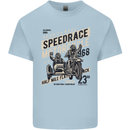 Speedrace Motorcycle Side Car Motorbike Mens Cotton T-Shirt Tee Top Light Blue