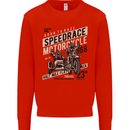 Speedrace Motorcycle Side Car Motorbike Mens Sweatshirt Jumper Bright Red