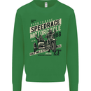 Speedrace Motorcycle Side Car Motorbike Mens Sweatshirt Jumper Irish Green