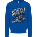 Speedrace Motorcycle Side Car Motorbike Mens Sweatshirt Jumper Royal Blue