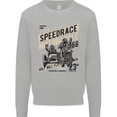 Speedrace Motorcycle Side Car Motorbike Mens Sweatshirt Jumper Sports Grey