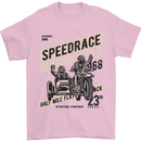 Speedrace Motorcycle Side Car Motorbike Mens T-Shirt 100% Cotton Light Pink