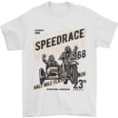 Speedrace Motorcycle Side Car Motorbike Mens T-Shirt 100% Cotton White