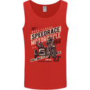 Speedrace Motorcycle Side Car Motorbike Mens Vest Tank Top Red