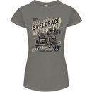 Speedrace Motorcycle Side Car Motorbike Womens Petite Cut T-Shirt Charcoal