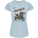 Speedrace Motorcycle Side Car Motorbike Womens Petite Cut T-Shirt Light Blue
