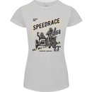 Speedrace Motorcycle Side Car Motorbike Womens Petite Cut T-Shirt Sports Grey