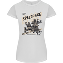 Speedrace Motorcycle Side Car Motorbike Womens Petite Cut T-Shirt White