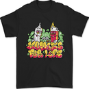 a black t - shirt with a cartoon character on it