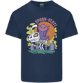 Spookolotl Funny Halloween Axolotl Grim Reaper Mens Cotton T-Shirt Tee Top Navy Blue