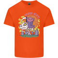 Spookolotl Funny Halloween Axolotl Grim Reaper Mens Cotton T-Shirt Tee Top Orange